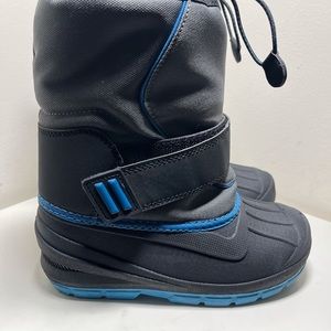 Cat & Jack Boys Brody Gray Waterproof Mid Calf Snow Boots- Size 1